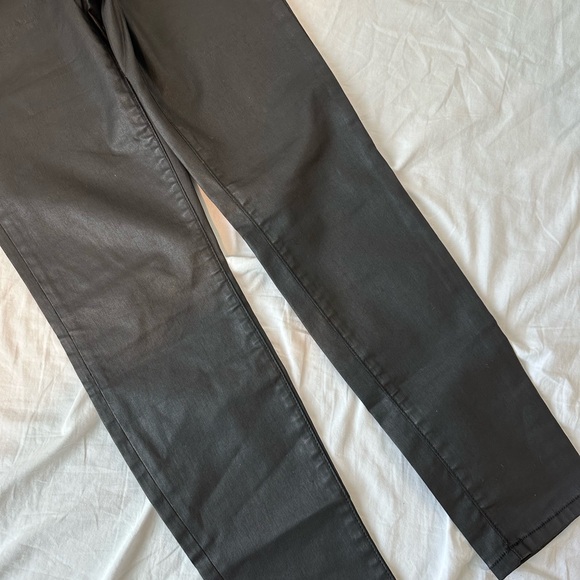 CURRENT/ELLIOTT 31 The High Waist Ankle Skinny Jean Black Coated - Picture 5 of 7